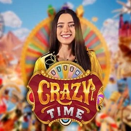 Crazy Time casino game by Evolution – featured logo at Hugo Casino