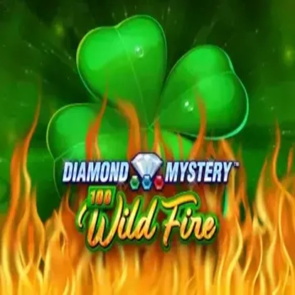 Diamond Mystery 100 Wild Fire slot logo by Greentube at Hugo Casino