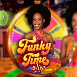 Funky Time online game logo by Evolution on hugocasinoo.se