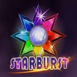 Starburst by NetEnt, showcased at hugocasinoo.se – game logo